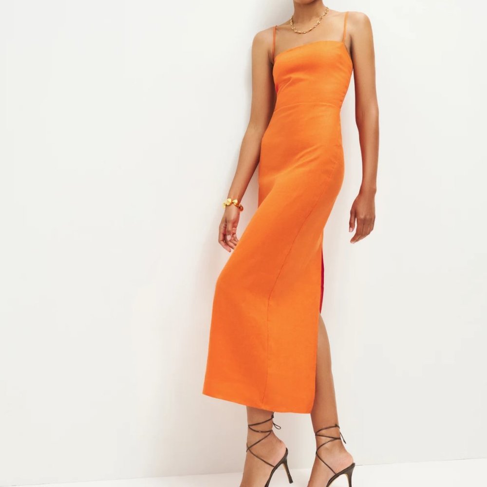 Reformation - Frankie Linen Dress